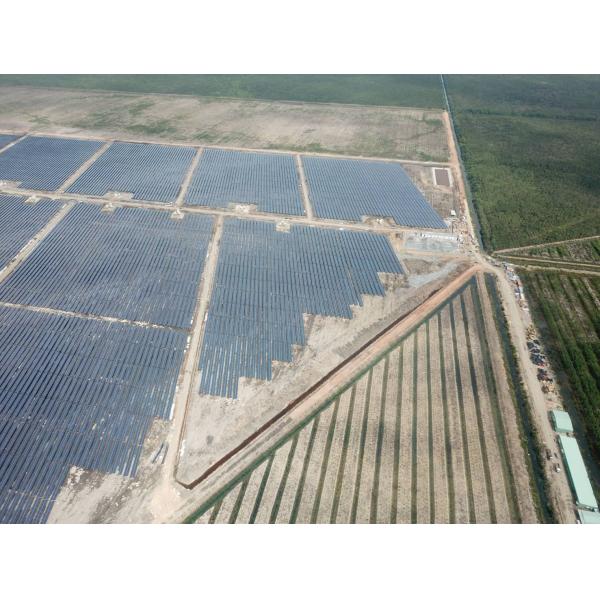 Ground Solar Mounting Racks Anodized Aluminum 6005- T5 Material Solar Panel Support