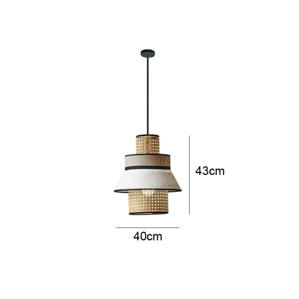 Kitchen Hanging Lights Living Room Decor Home Classical Art Cloth Cover Pendant Lights(WH-WP-146)