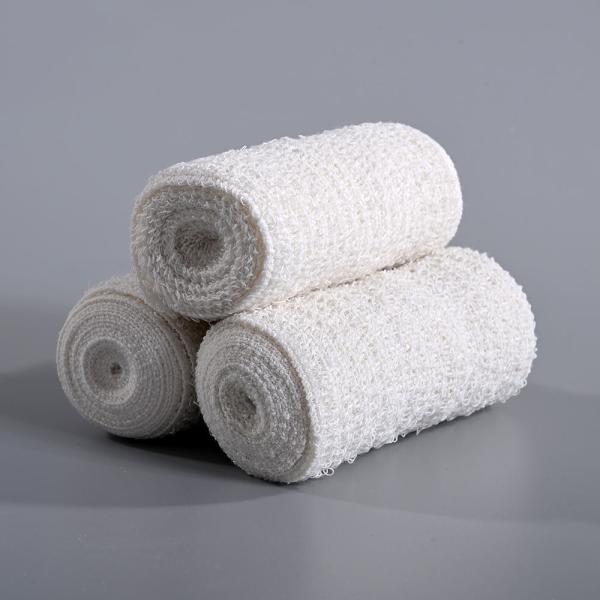 Original White Medical Bandage  Wrap Breathable Stretch Spandex And Cotton Disposable Crepe Bandage Roll