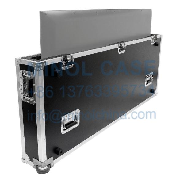 Aluminum LCD LED Plasma TV Flight Case With 4 Wheels Aluminum TV Trunk Case