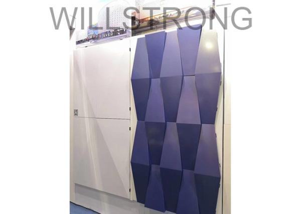 Light Weight ACM Aluminum Panel Curtain Wall With Marble Pattern Design