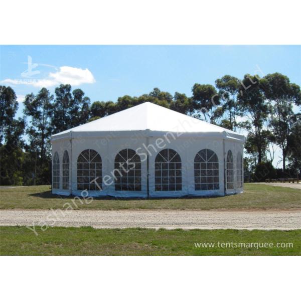 Aluminum Framed Customized Outdoor Canopy Gazebo Party Tent White PVC Top