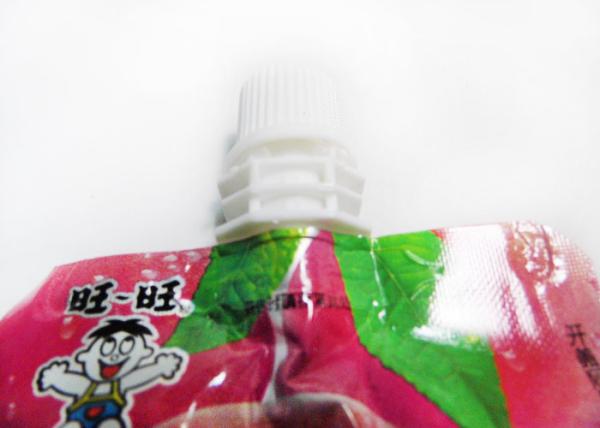 Custom Printed Stand Up Spout Pouch Heat Sealing For Juice Or Jelly