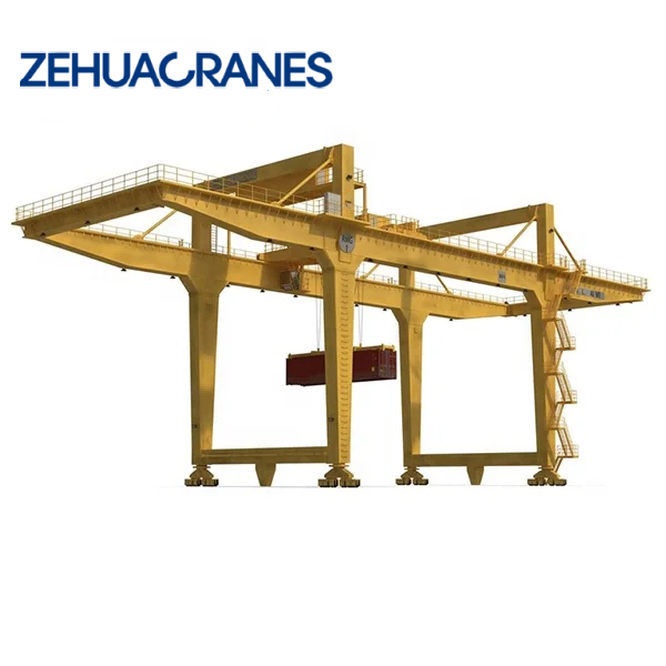 Zehua OEM Industrial Container Gantry Crane Rail Mounted for Port Logistics
