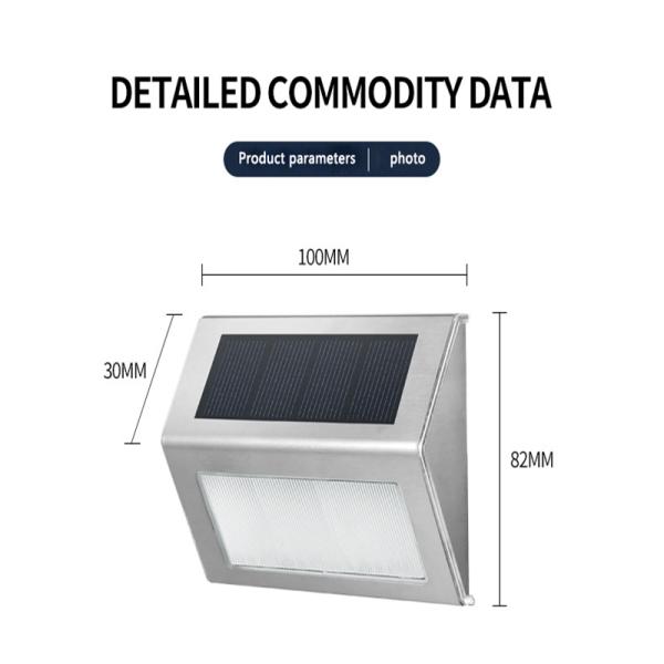 Lamp Luminous Efficiency 120lm/w Solar Wall Light for Outdoor House Address Number
