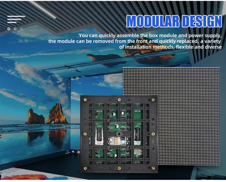 Outdoor  p3 Full Color Led Display  with 3840hz refresh rate and 6000 brightness