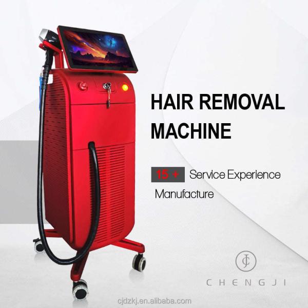 Machine laser de cosmétologie à haute fréquence pour épilation laser de 1600W pour salon