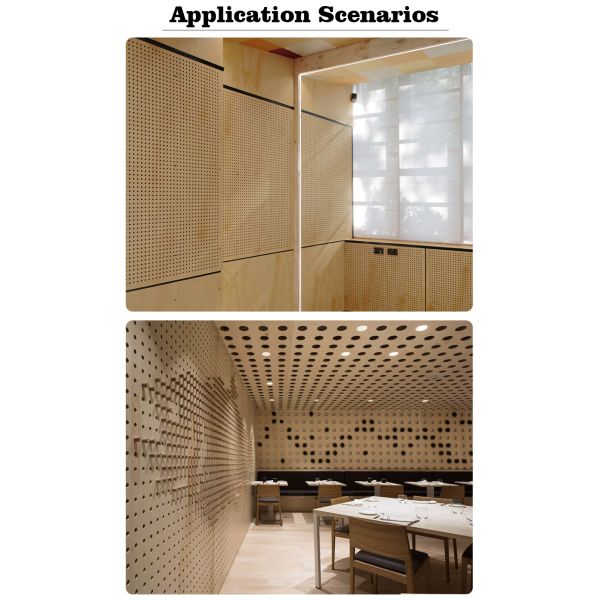 Customized Perforated Acoustic Panel MDF Acoustic Ceiling Panels For Office