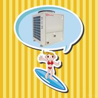 Pompas de calor del inversor del calentador de agua de balneario de la reunión MDY80D 38KW para la piscina de la pompa de calor del piscina del calor del bomba de la piscina