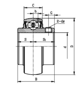 Brass Brass Radial Insert Ball Bearing UC202  Oil Grease Lubricatin