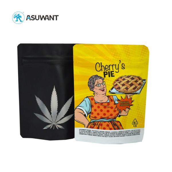 Small Heat Seal Smell Proof Packaging Bag Zipper Top For Weed