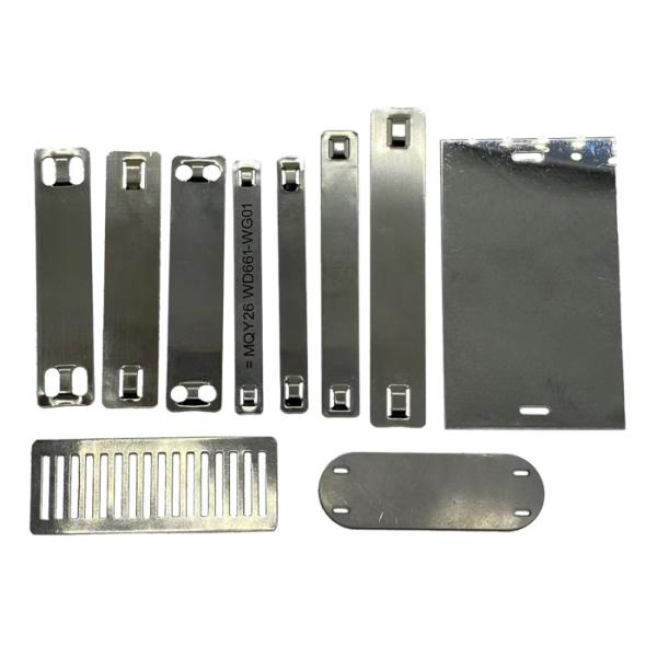 15mm Stainless Steel Marker Plate , SS Cable Tag Plate
