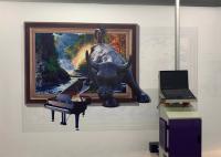Impresora mural vertical 110-220v de 720X1440DPI CMYK 24㎡/h 3D