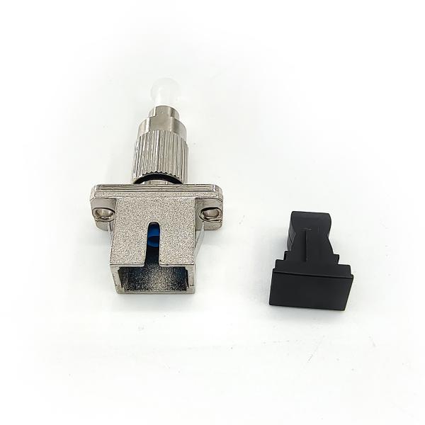 SC Female to FC Male UPC Singlemode Fiber Optic Hybrid Adapter Metal Converter
