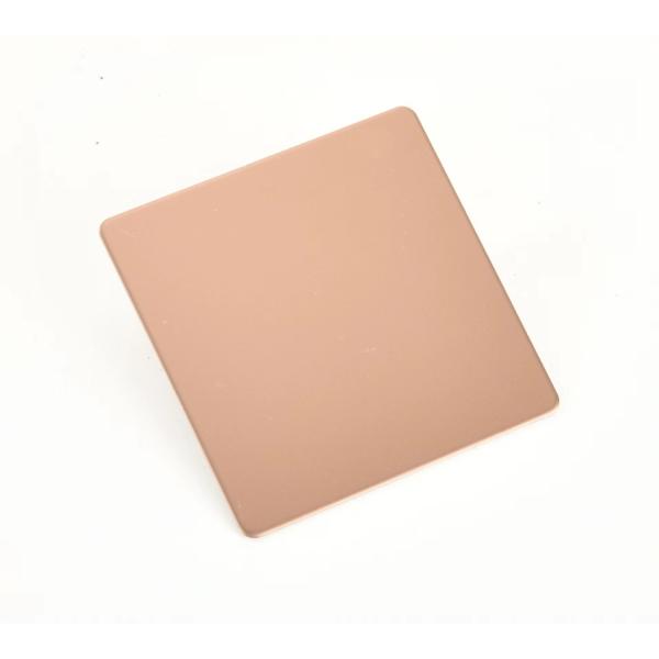 Плита цвета нержавеющей стали AISI покрывает Sandblasted розовое золото