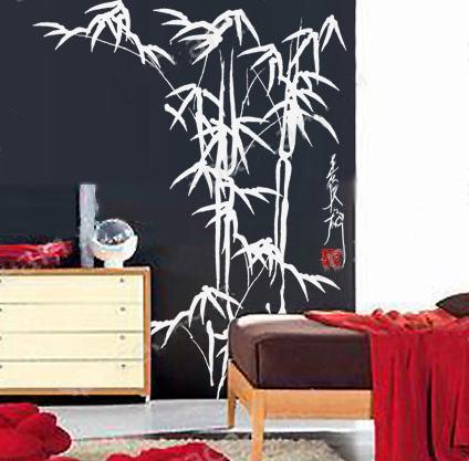 The Classic Creative Bamboo PVC Decoration Wall Sticker F247