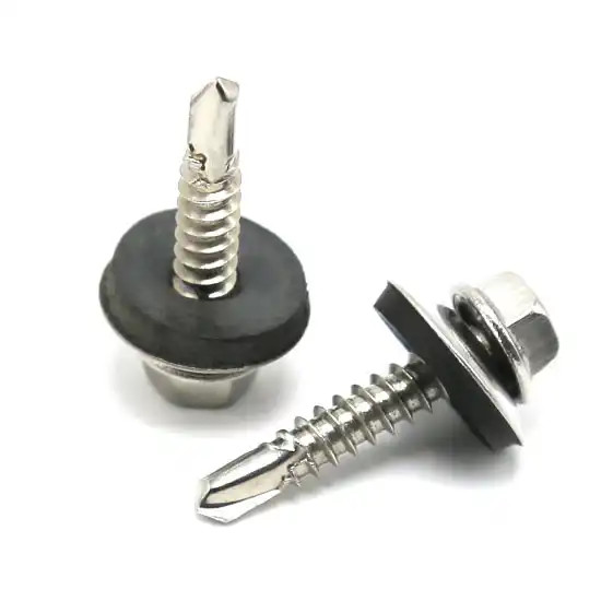 Built-In Drill Point Thin Gauge to Heavy Plate Faster Project Completion Hex Washer for Power Tools Case-Hardened Tip
