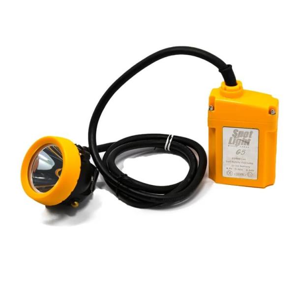 20000 Lux LED Rechargeable Mine Lamp 7800mAh Battery Capacity IP68 Waterproof Mining Headlamp