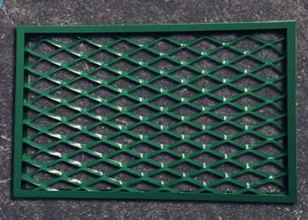PVC Spraying Aluminum Expanded Metal Mesh , 500mm Width Diamond Metal Mesh
