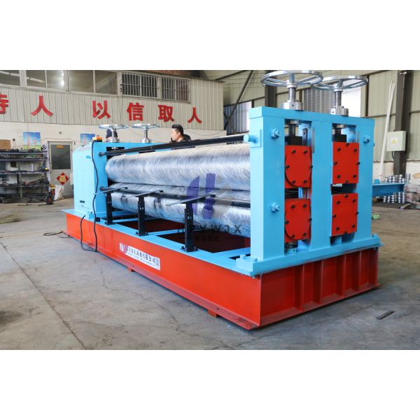 Horizontal Barrel Corrugated Roll Forming Equipment With PLC Control And 750mm-1250mm Rolling Width