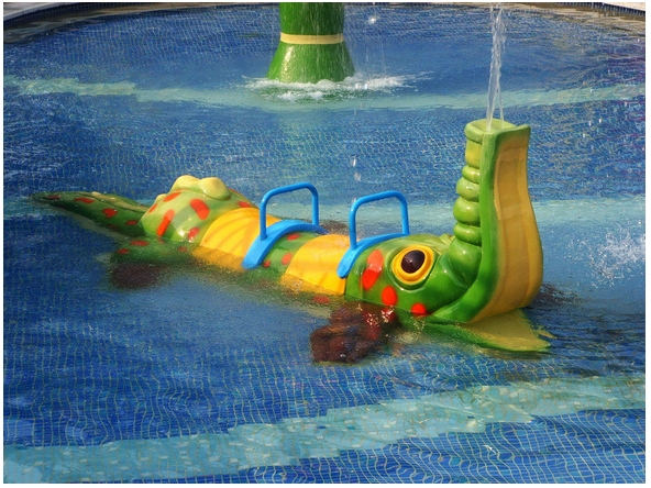 Игра Aqua крокодила брызга, оборудование Sprayground воды, оборудования парка Aqua