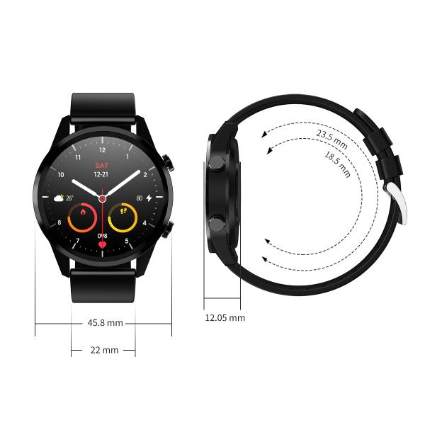 Диапазоны фитнеса спорта Smartwatch медицинского контроля TFT F35 1.28inch