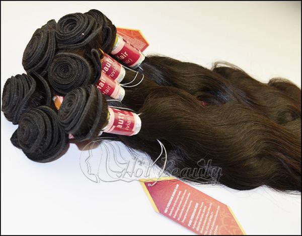 Natural Wave Unprocessed Peruvian Virgin Human Hair Extensions For Women