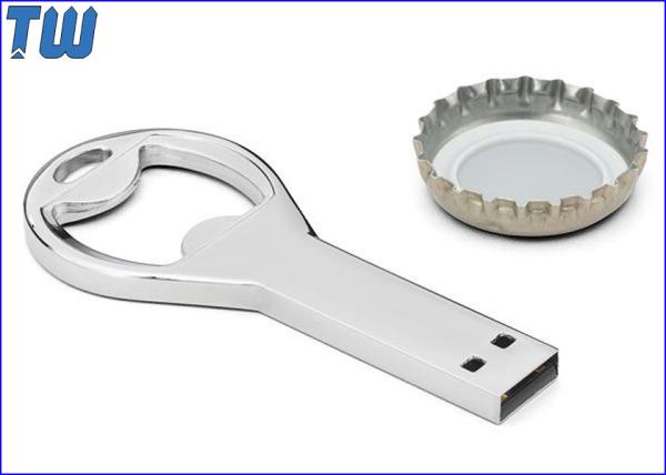 Zinc Alloy Bottle Opener Pen Drives Flash Disk Solid Data Storage