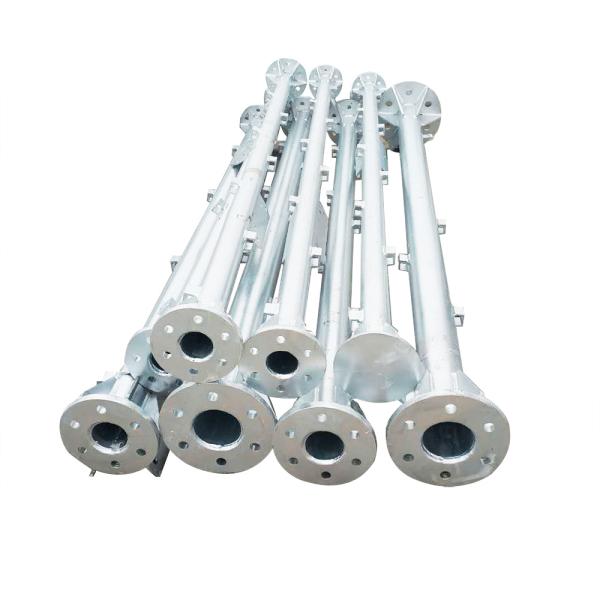 18m Antenna Tubular Steel Tower Galvanized Self Supporting Mast