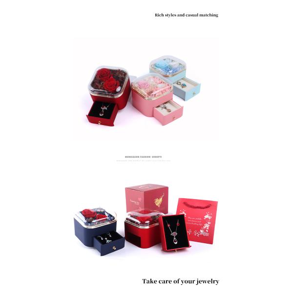 Taille personnalisée Boutique de bijoux Rose pour cadeau de la Saint-Valentin