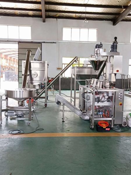 Cassawa Flour Dry Powder Filling Machine With Preformed Bag 220V 50HZ