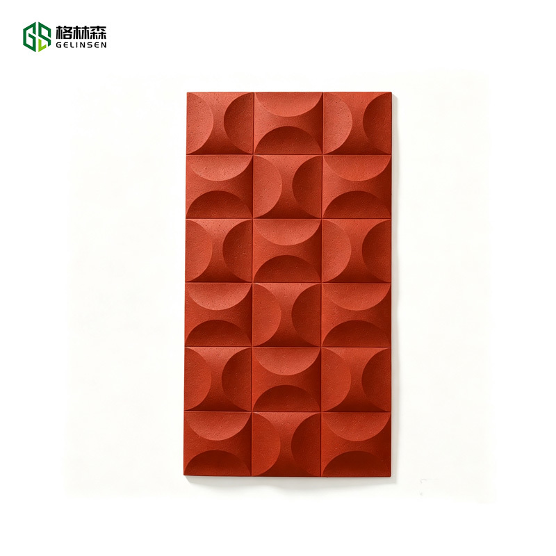 3D Realistic PU Stone Waterproof Wall Panel Geometric Surface for Bar Counter Lift Lobby