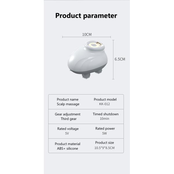 Muscle Massage Waterproof Portable Vibration Massage Head Electric Kneading Scalp Massager Gua Sha Mini Head Guasha Machine