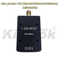 Émetteur vidéo sans fil 1.2G 4W 1.2 GHz VTX 16g Léger 9CH Émetteur vidéo FPV pour drone de course FPV