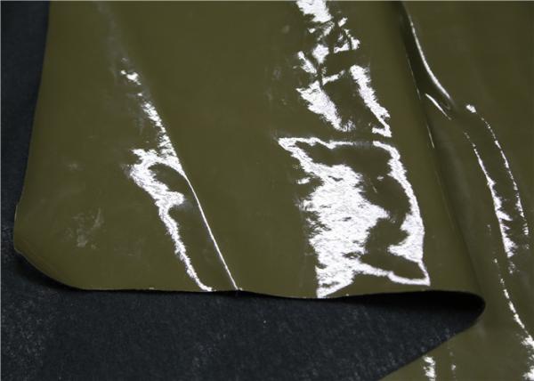 Folding Resistance Patent Leather Fabric , Pvc Leather Material Anti - Mildew