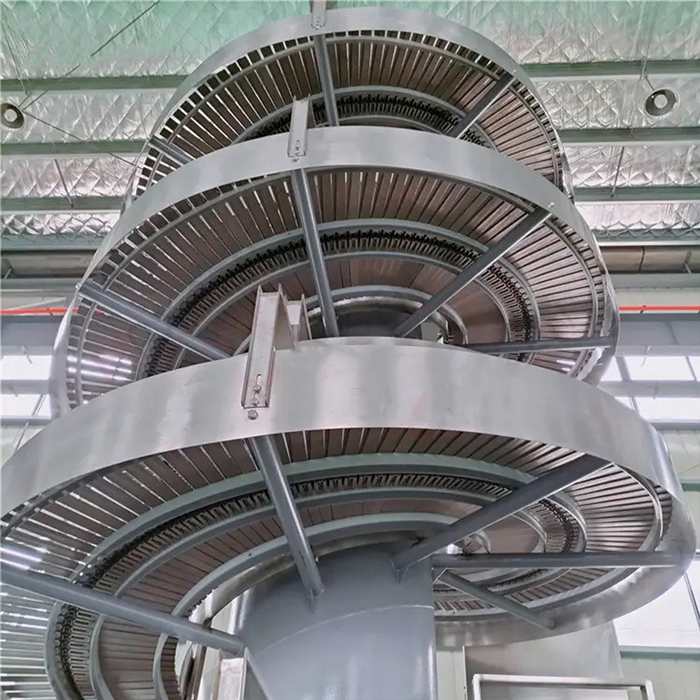 High-Accuracy Vertical Screw Lift Chain Conveyor with Adjustable Speed and Customizable Size