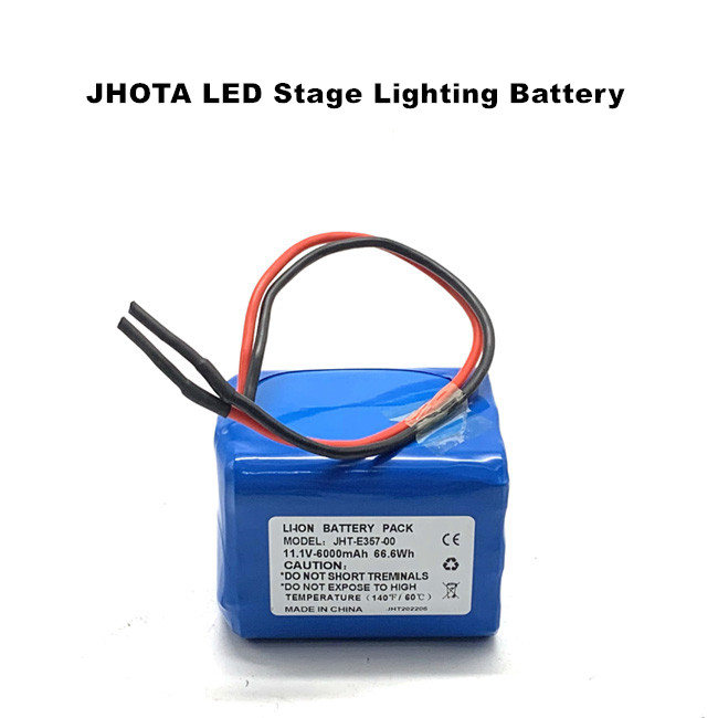 Батарея иона 3S3P 18650 2000mah 11.1V 6000mah Li с BMS для освещения этапа СИД