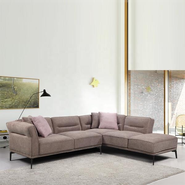 Wear Resistant Luxury Corner Sofa Anti Scratch Anti Fading For Home