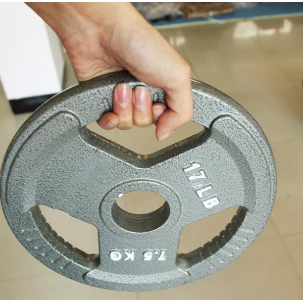 Cast Iron Black / Grey Hammerton 3 grip Barbell Weight Plates