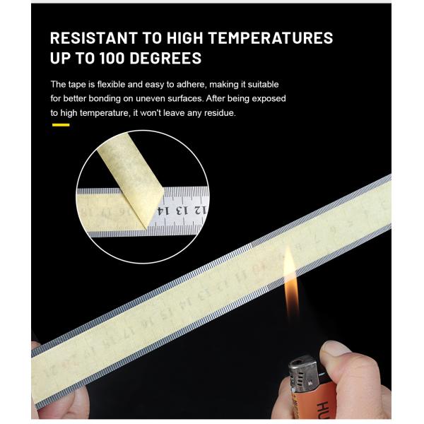 100 Degree Yellow Paper Furniture Painting High Temperature Masking Automotive Tape