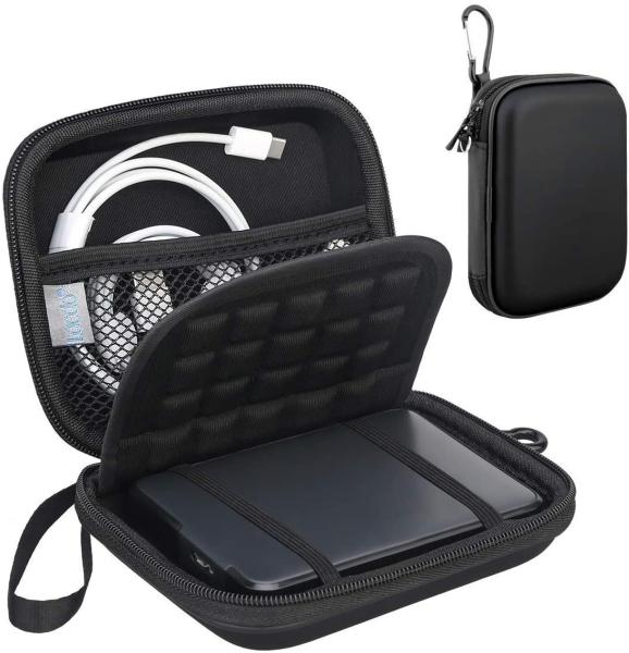 ISO Mini Hard Drive Case , Usb Cable Case 5.6x4.4x1.5inches