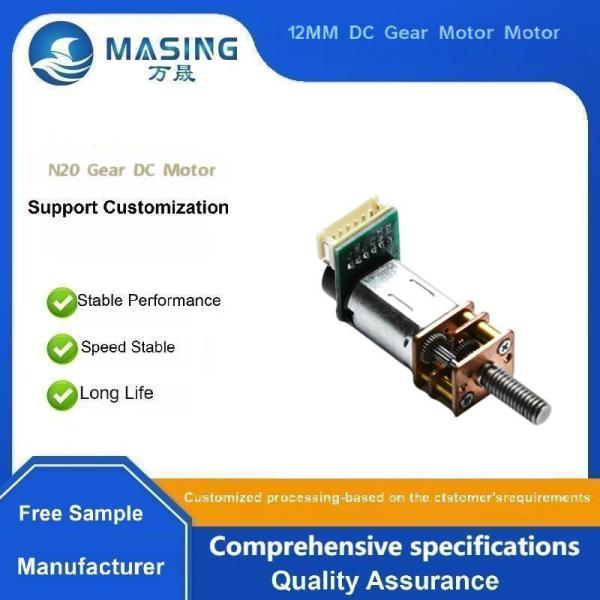 12MM 3V 5V 6V 1DC Micro basse vitesse Petit codeur N20 moteur à engrenages DC pour rappel de pilule