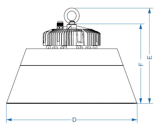 IP65 Industrial 100w,150w, 200w  UFO led high bay light with reflactor