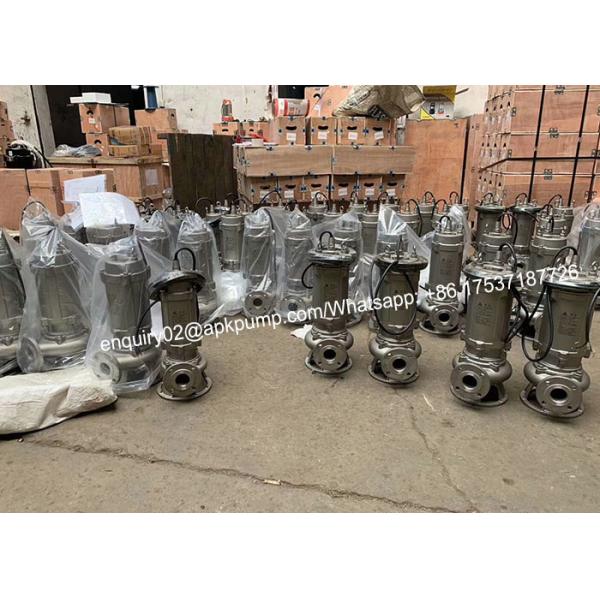 Knife Grinder Drainage Submersible Sewage Water Pump High Efficiency ISO9001