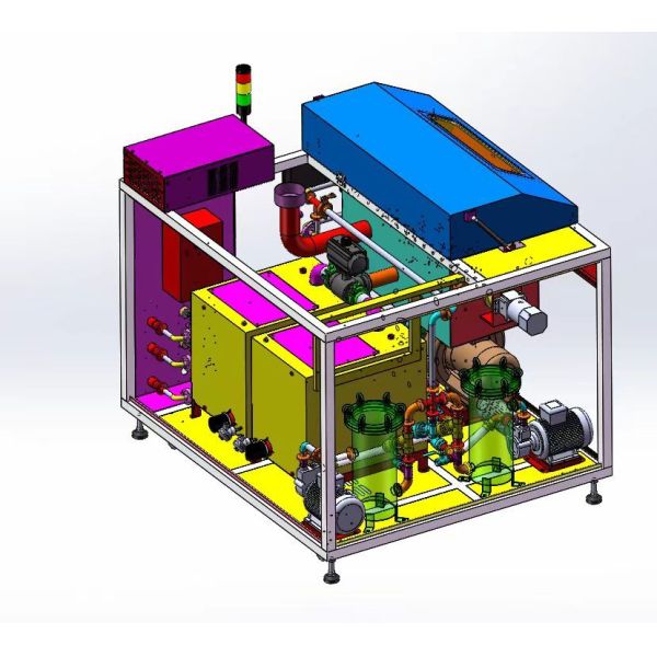 PLC Control Pallet Cleaning Machine With Touchscreen Interface Acid Base Chemical Cleaning Agent For Maintenance