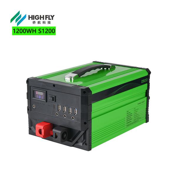 Portable 500W Power Bank 1200Wh Camping Solar Generator AC 220V