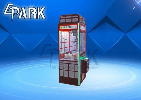 Lovely Red Gift  Toy Crane Claw Machine For Amusement British Style coin operated claw machine