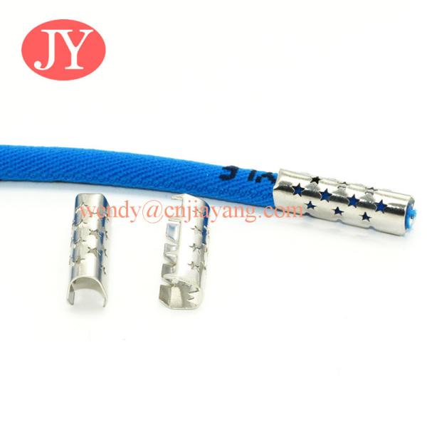 fashion trend custom logo aglet decorative sports shoelace metal tips