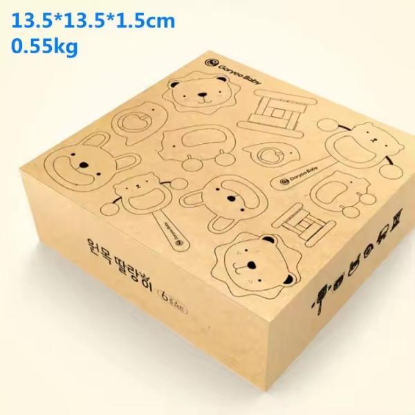 Montessori Beech Eco Friendly Intellectual Hearing Toy Baby Cartoon Early Educational Toy