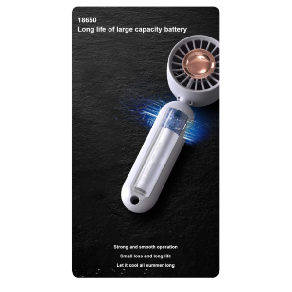 Portable Dual Use Handheld Desktop Fan Rechargeable Mini Fans Hand Held Quiet Cooling